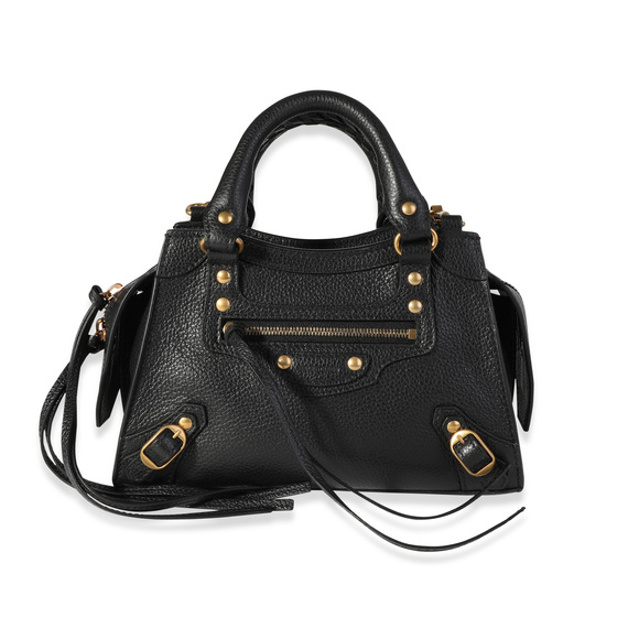 Balenciaga Black Grained Calfskin Neo Classic Nano Bag - Picture 1 of 7